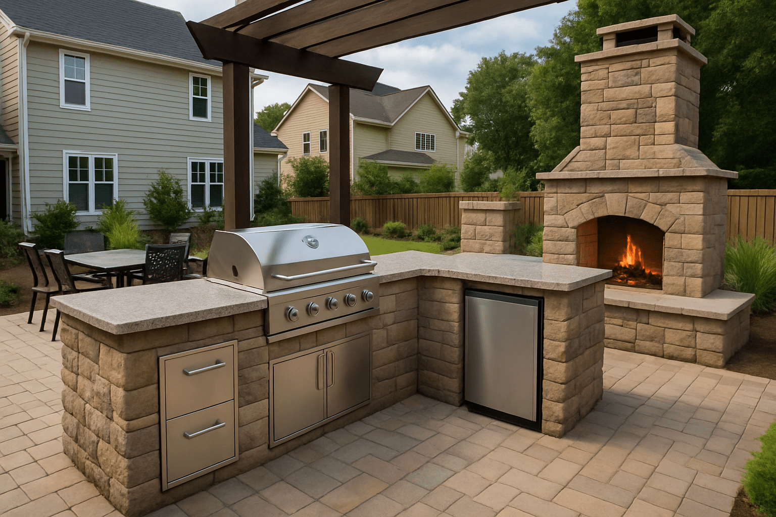 outdoor kitchen layouts Atlanta