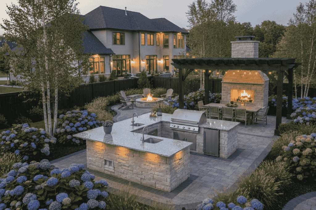 outdoor kitchen layouts Atlanta