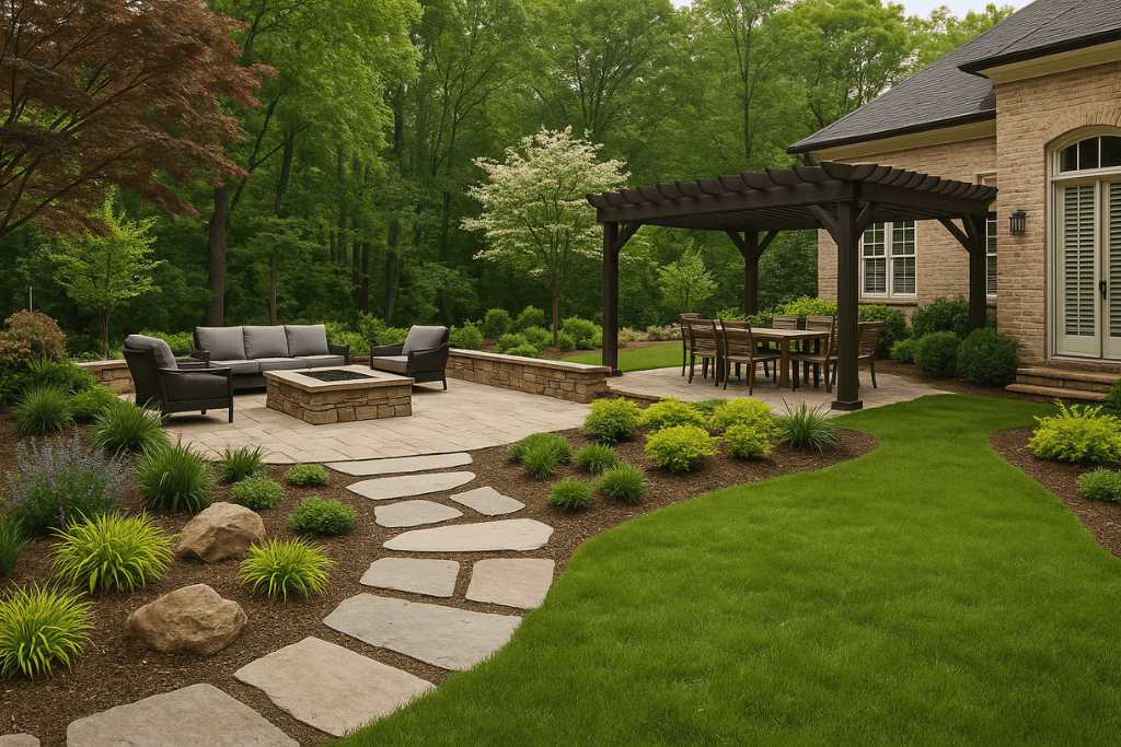 outdoor entertainment area design Atlanta